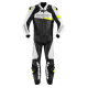 Spidi Sport bőroverál Race Warrior Touring 56 fekete-fehér-fluo sárga