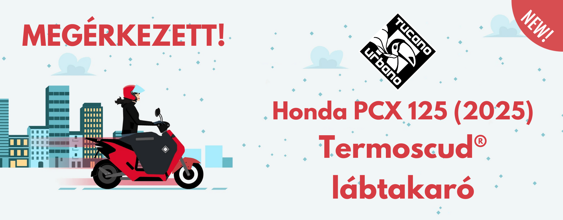 Tucanop Urbano Termoscud l&aacute;btakar&oacute; Honda PCX 125 (2025)
