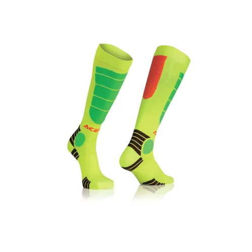 Zokni MX Impact Kid L/XL sárga-zöld-narancs