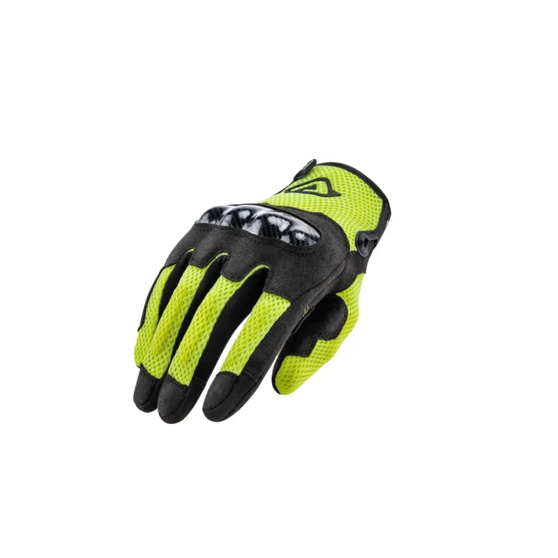 Kesztyű Ramsey My Vented - CE Level 1 M fekete-fluo sárga