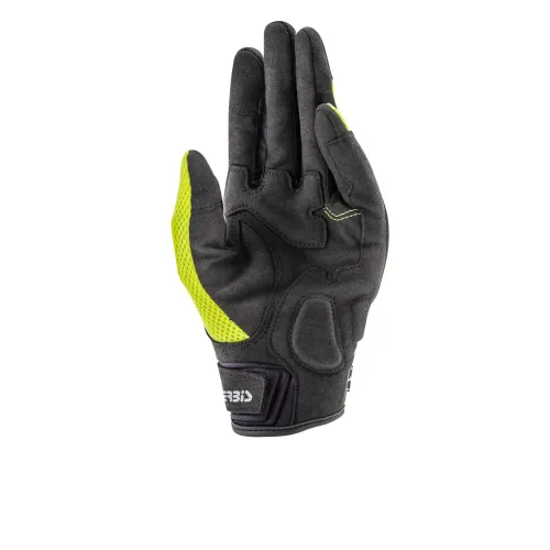 Kesztyű Ramsey My Vented - CE Level 1 M fekete-fluo sárga
