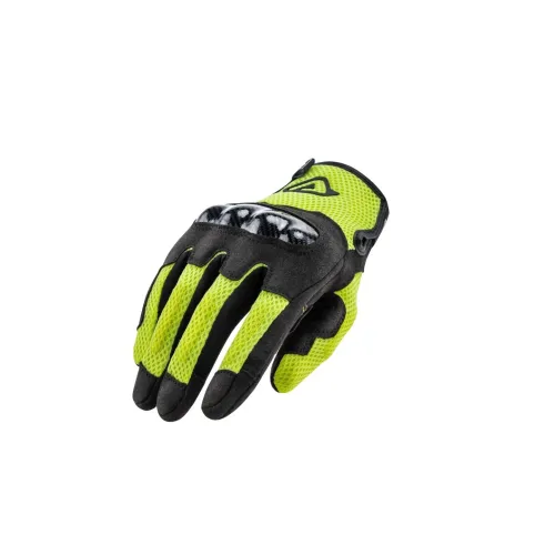 Kesztyű Ramsey My Vented - CE Level 1 S fekete-fluo sárga