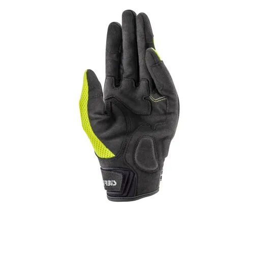 Kesztyű Ramsey My Vented - CE Level 1 S fekete-fluo sárga