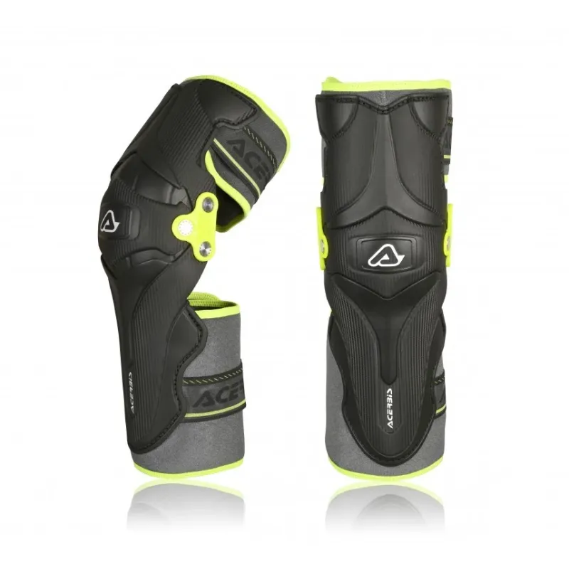 Térdprotektor X-Strong fekete-fluo sárga