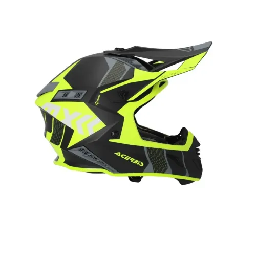 Bukósisak X-Track 22-06 M fekete-fluo sárga