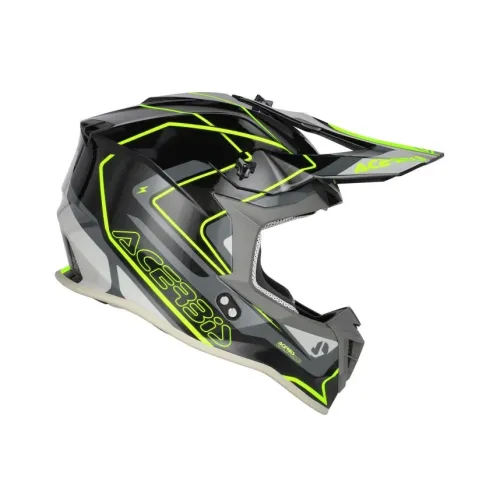 Bukósisak Linear Graphic 22-06 S szürke-fluo sárga