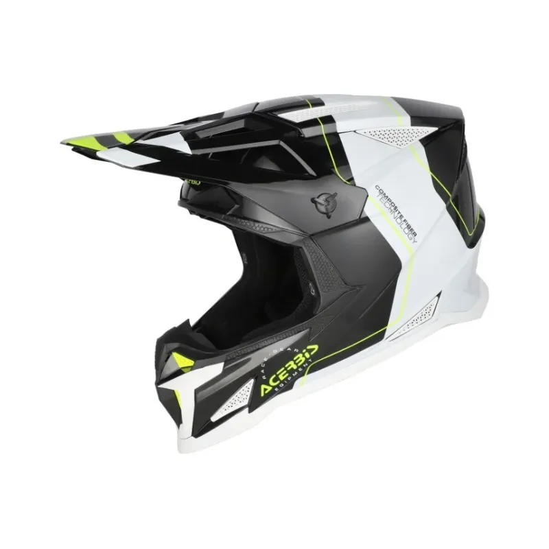 Bukósisak T711 XS fekete-fehér-fluo sárga
