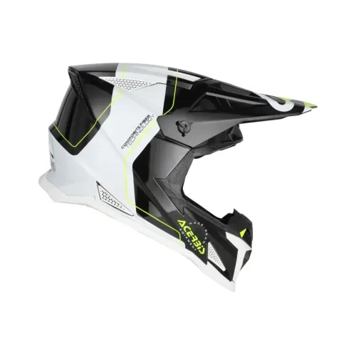 Bukósisak T711 XS fekete-fehér-fluo sárga