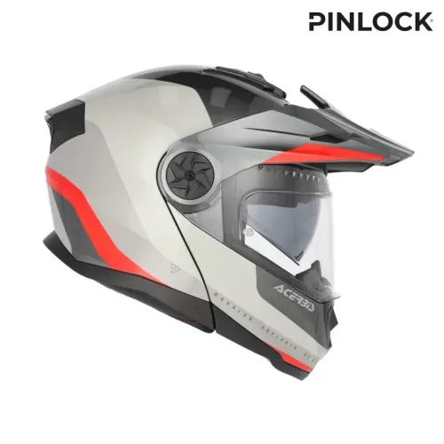 Bukósisak Rider Graphic M szürke-piros