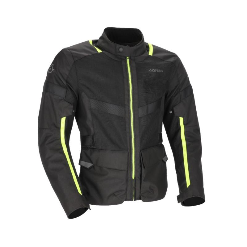 Kabát Ramsey Vented Long XL fekete-fluo sárga